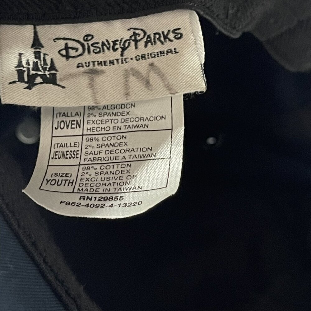 Vtg Youth Disney World Land cap Mickey Mouse 28 with Mohawk elastic band - Picture 8 of 10